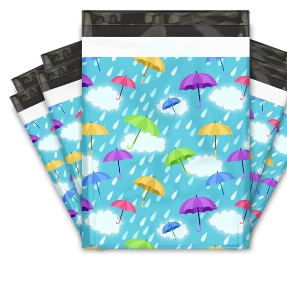 Umbrellas Poly Mailers, 10x13, Lot of 10 - Picture 1 of 3